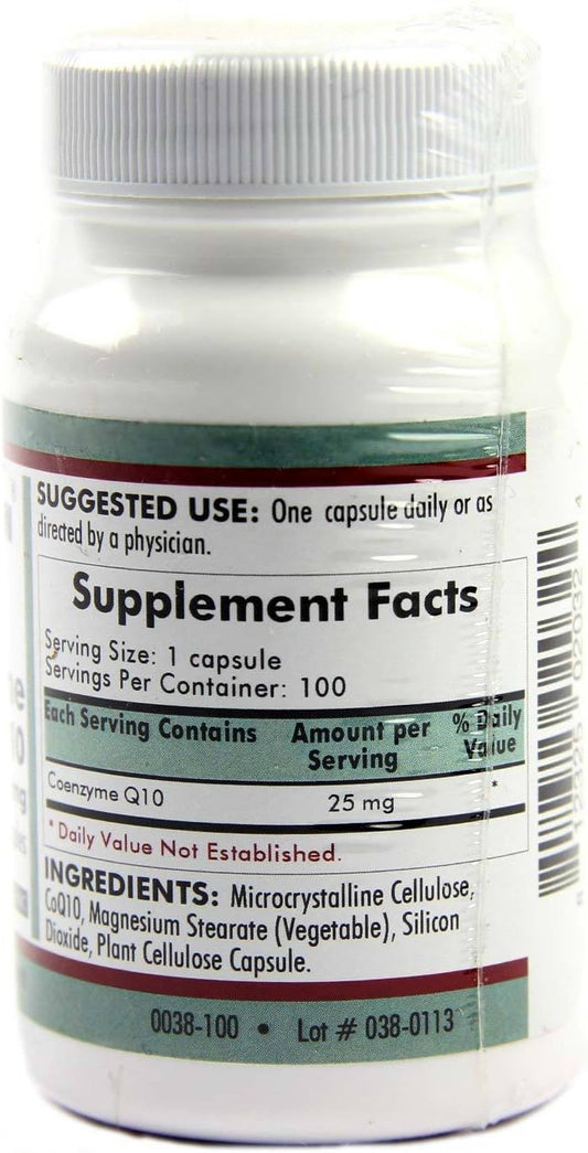 Kirkman Coenzyme Q10 25 Mg - Hypoallergenic || 100 Vegetarian Capsules || Coq10 || Supports Immune System || Gluten And Casein Free || Capsules Are Plant Based