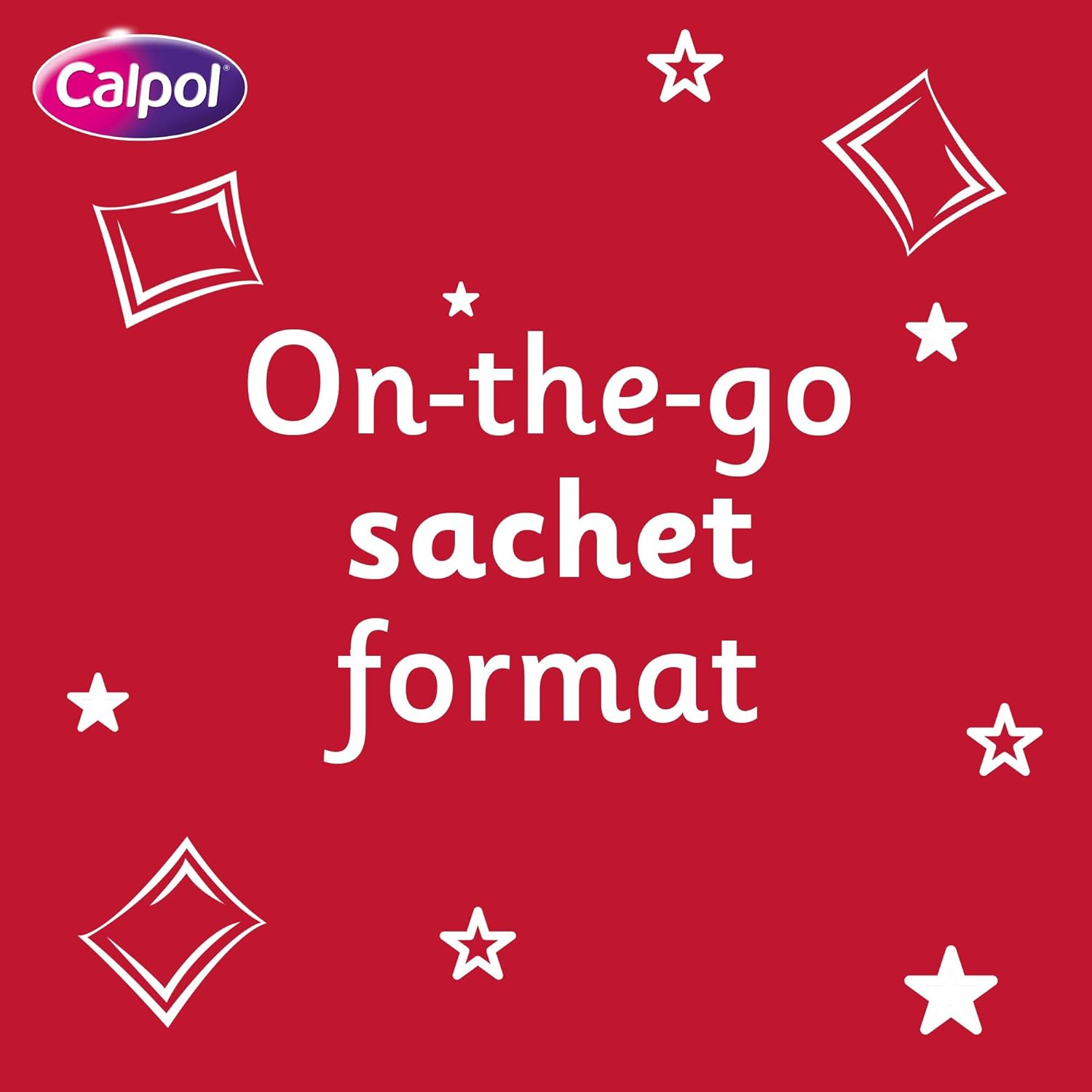 Calpol Sixplus Sugar Free Strawberry Paracetamol Sachets, Pack Of 12