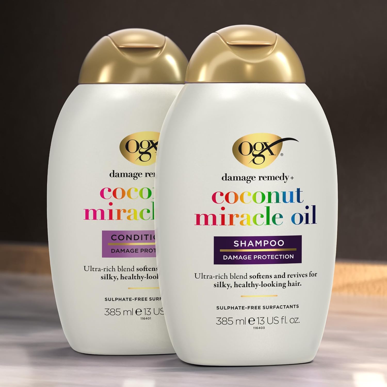 Ogx Coconut Miracle Oil Conditioner For Damaged Hair, 385 Ml