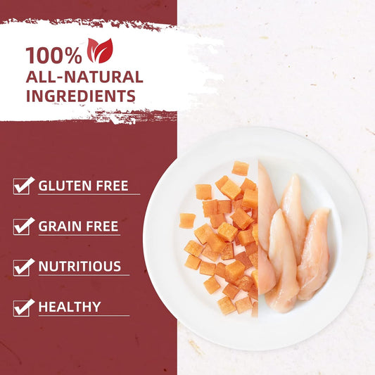 Jungle Calling Soft Chicken Treats For Dog And Cat, Natural Grain Free Chewy Food Snacks For Training Rewards For Small Dogs, High Protein, 10.6 Oz