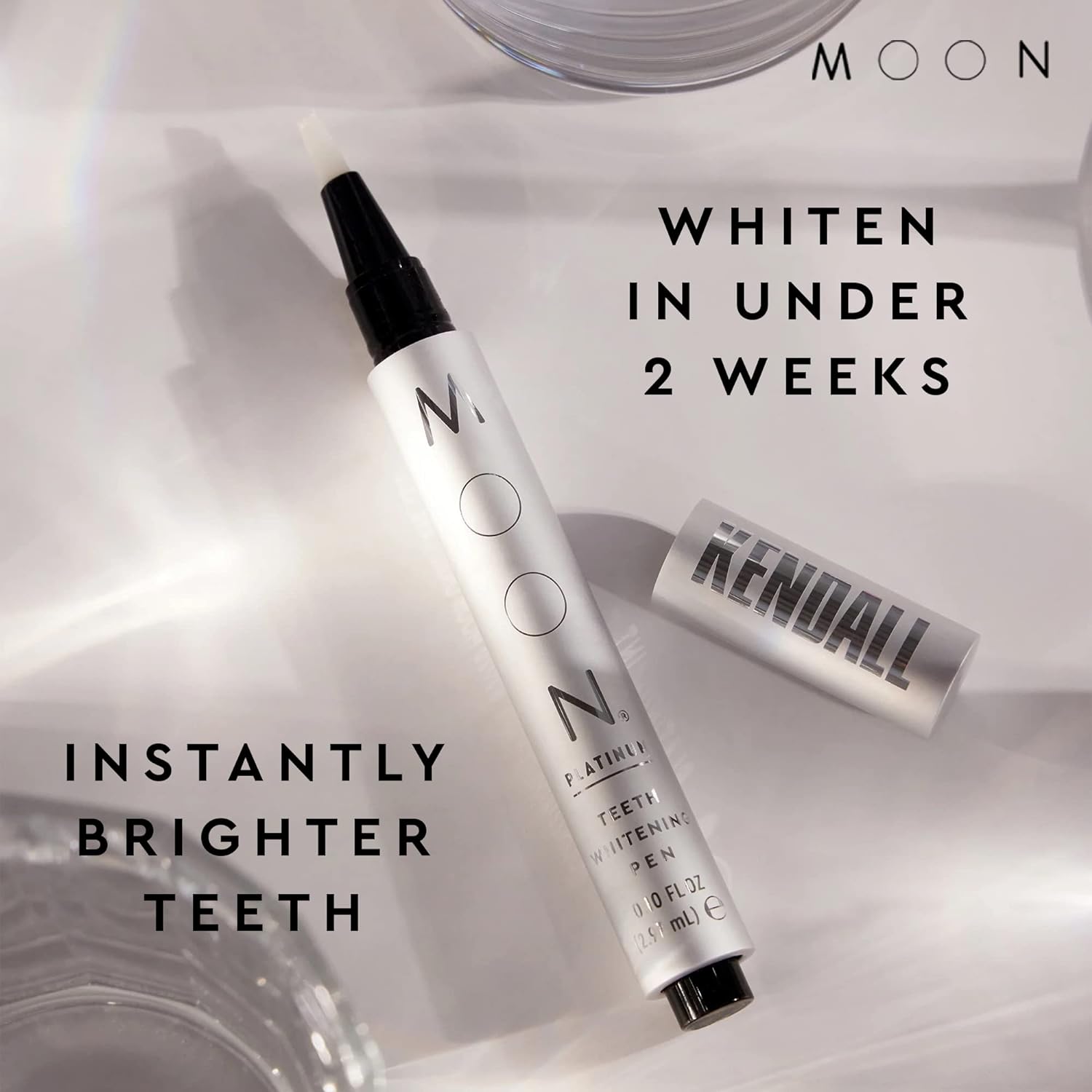 MOON Platinum Teeth Whitening Pen Co-Created with Kendall Jenner, 2X The whitening Power, 30+ Uses : Health & Household