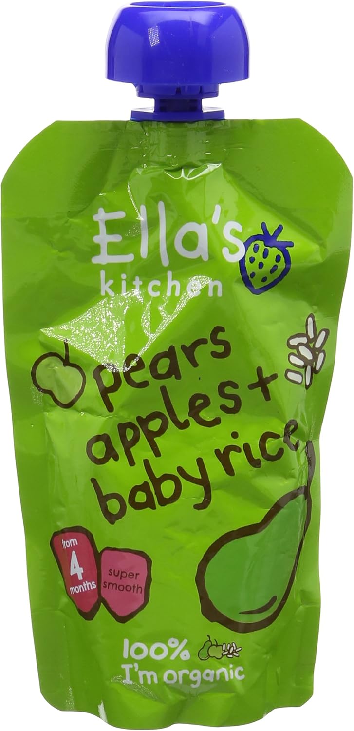 Ella'S Kitchen, Stage 1 From 4 Months Organic Apple And Strawberry, 120 G , (Pack Of 7)