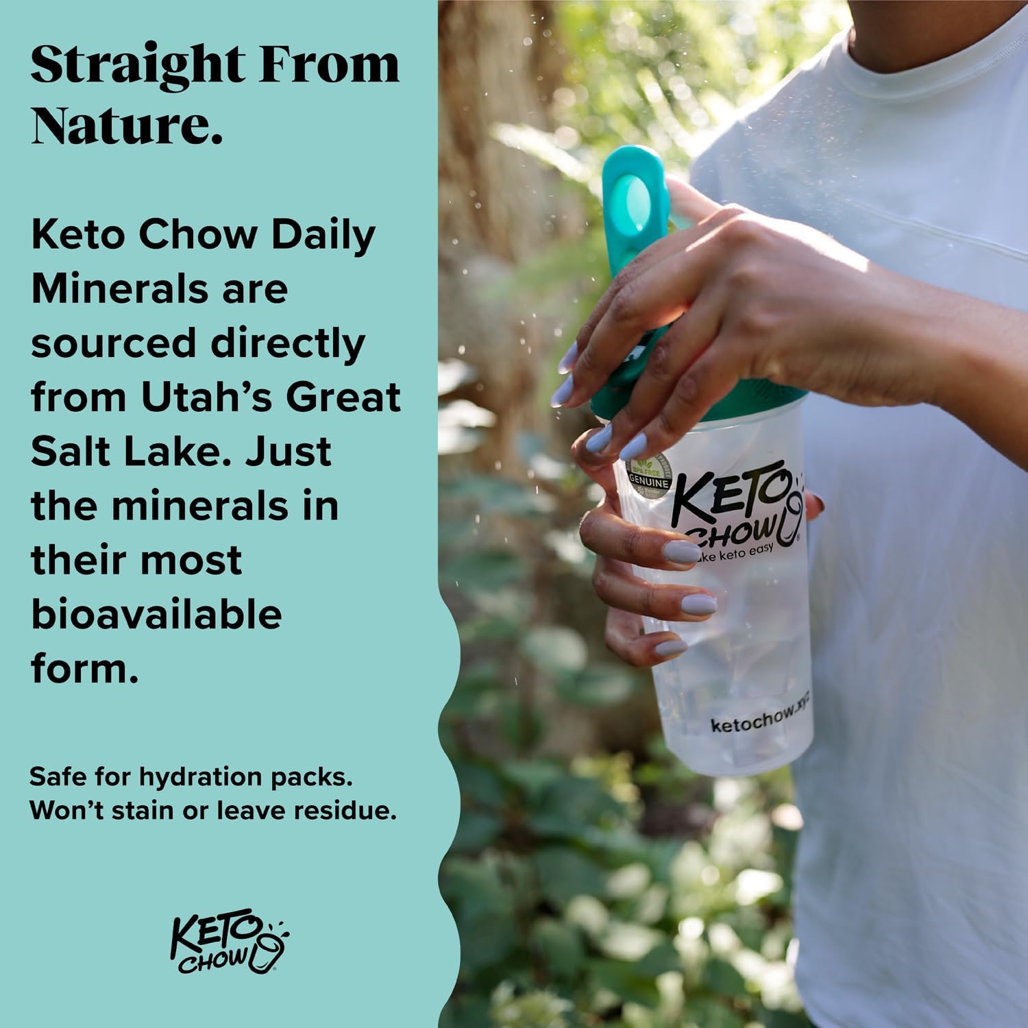 Keto Chow - Daily Minerals Drops - Promotes Electrolyte Balance - Copper, Magnesium, Chromium, Zinc, Boron, & Selenium - Zero Sugar - Keto Friendly - Gluten Free - Vegan - Non GMO - Travel Size - 2 oz : Health & Household