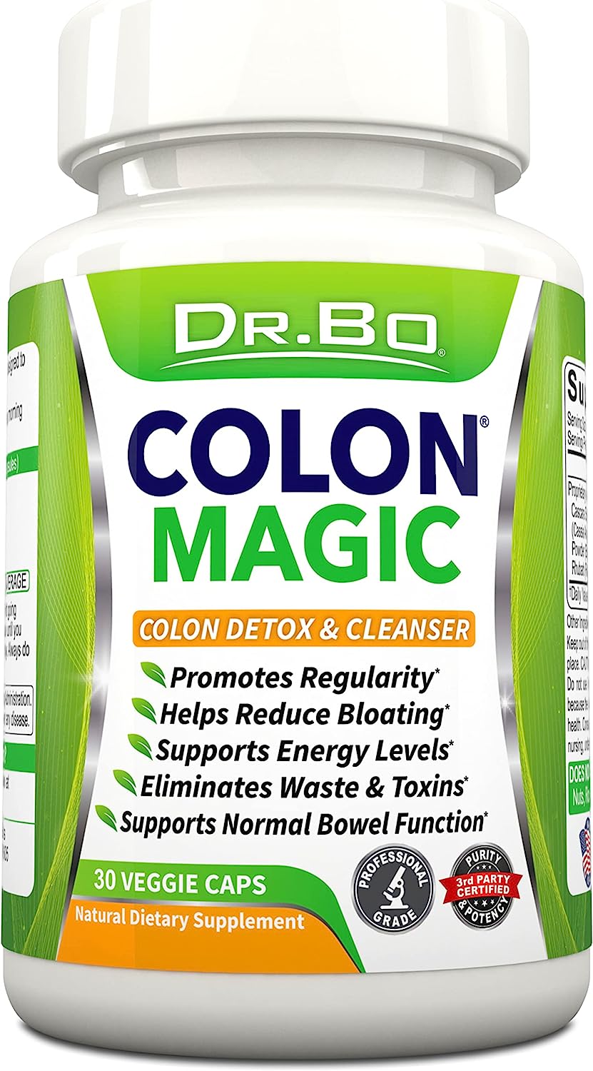 Colon Cleanse Detox Formula - Natural Bowel Cleanser Pills for Intestinal Bloating & Fast Digestive Cleansing - Daily Constipation Relief Supplement Gut, Belly, Stomach - Women Men Herbal Weight Flush