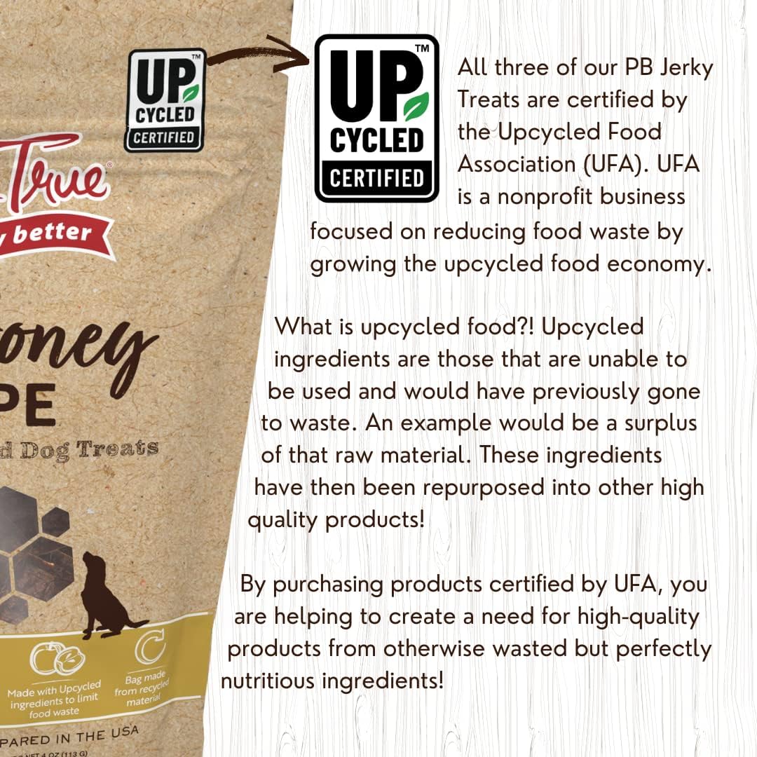 Tender & True PB+ Honey Low-Fat Dog Jerky Treats : Pet Supplies