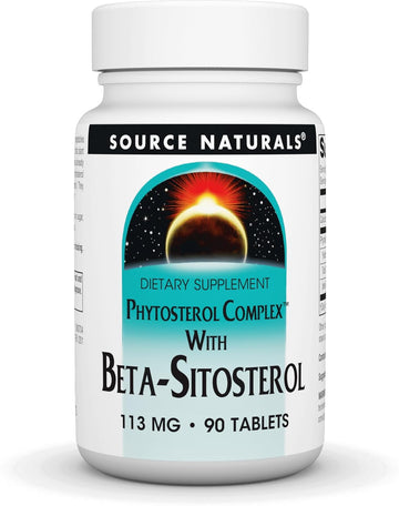 Source Naturals Phytosterol Complex With Beta-Sitosterol, Supports Healthy Cholesterol Levels*, 113 Mg - 90 Tablets