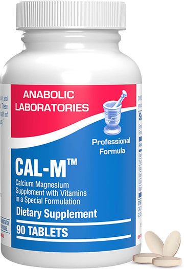 Magnesium and Calcium Supplement - 90 Tablets with Calcium, Magnesium,