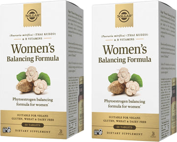 Solgar Women’S Balancing Formula - 60 Tablets, Pack Of 2 - Vegan, Kosher Gluten & Dairy Free - 120 Total Servings