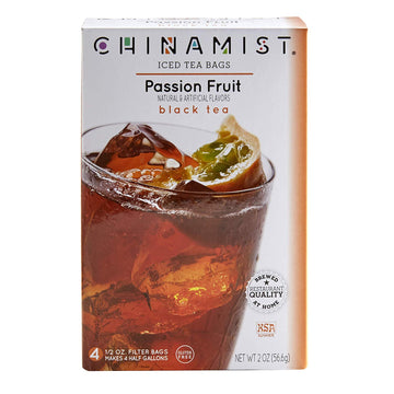 China Mist, Passion Fruit Black Tea Bags For Iced Tea, (6 Pack)
