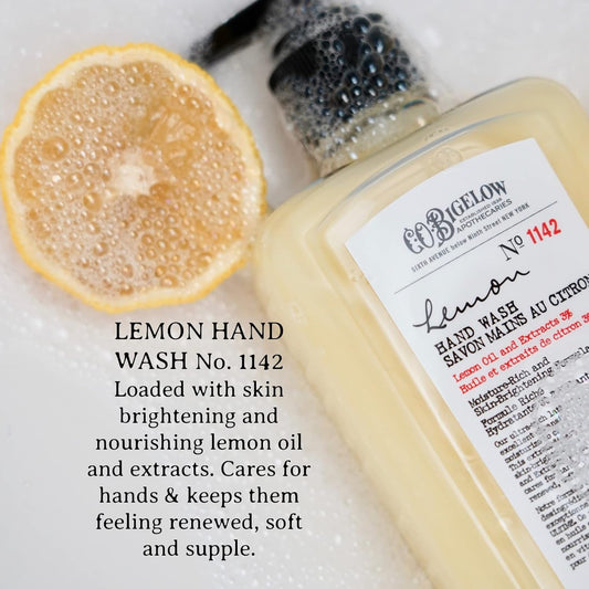 C.O. Bigelow Lemon Hand Wash, Liquid Hand Soap With Lemon Extract & Aloe Vera, 10 Fl Oz
