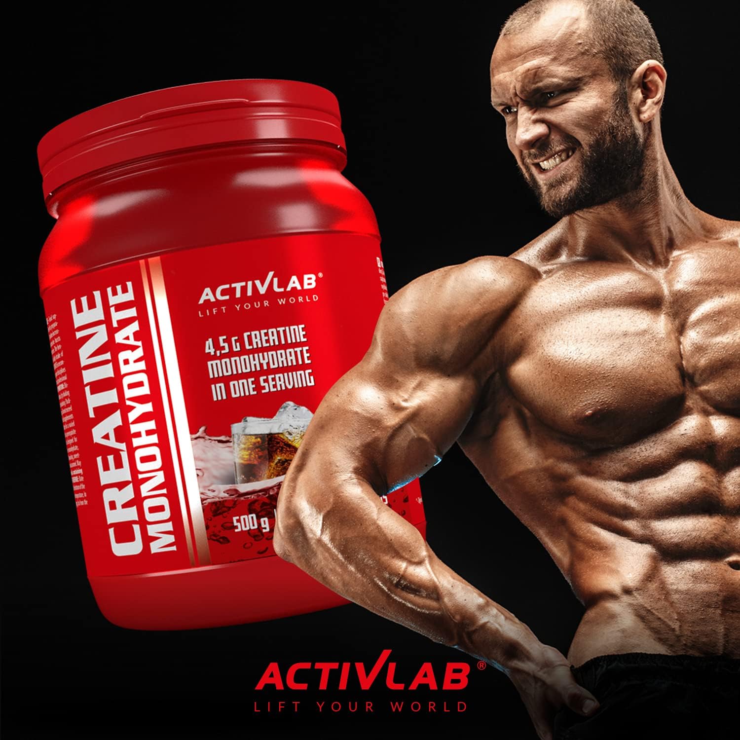 Activlab Creatine Monohydrate - 500g Jar | Optimum Nutrition Pre-Workout 83 Servings | Creatine Powder for Muscle Growth- Cola Flavor : Amazon.co.uk: Health & Personal Care