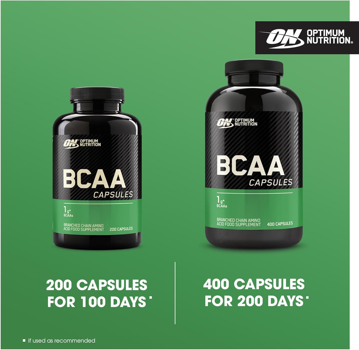 Optimum Nutrition BCAA Capsules, Amino Acids Tablets, 1000 mg of Essential Amino Acids BCAAs with L-Leucine, L-Isoleucine and L-Valine, Unflavoured, BCAA Supplements, 100 Servings, 200 Capsules : Amazon.co.uk: Health & Personal Care