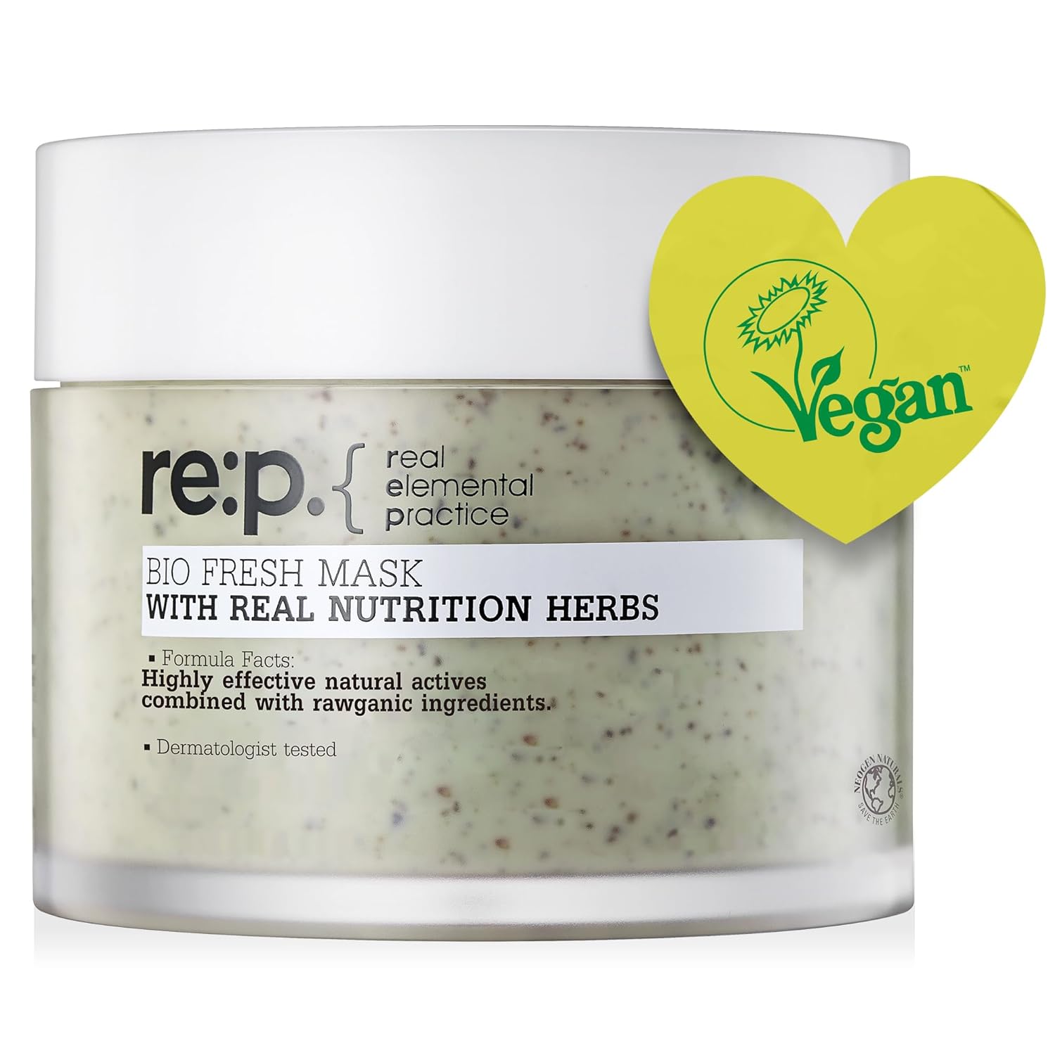 Re:P Bio Fresh Mask With Real Calming Herbs 4.58 Fl Oz (130G) - 100% Vegan, Cruelty-Free - Natural Calming Peel Off Mask With Real Calendula + Real Chamomile – Korean Skin Care