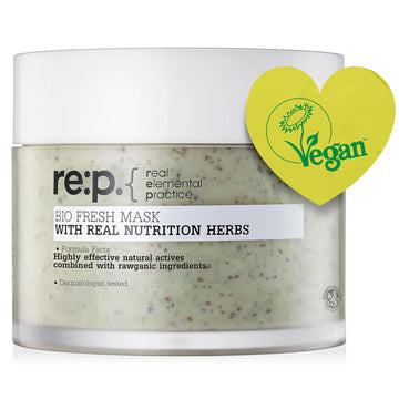 Re:P Bio Fresh Mask With Real Nutrition Herbs 4.58 Fl Oz (130G) - 100% Vegan, Cruelty-Free - Natural Nourishing Peel Off Mask With Real Peppermint + Real Rosemary – Korean Skin Care
