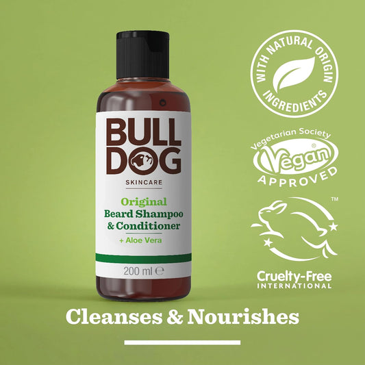 Bulldog Original Beard Shampoo & Conditioner For Men (1 Pack 200 Ml)