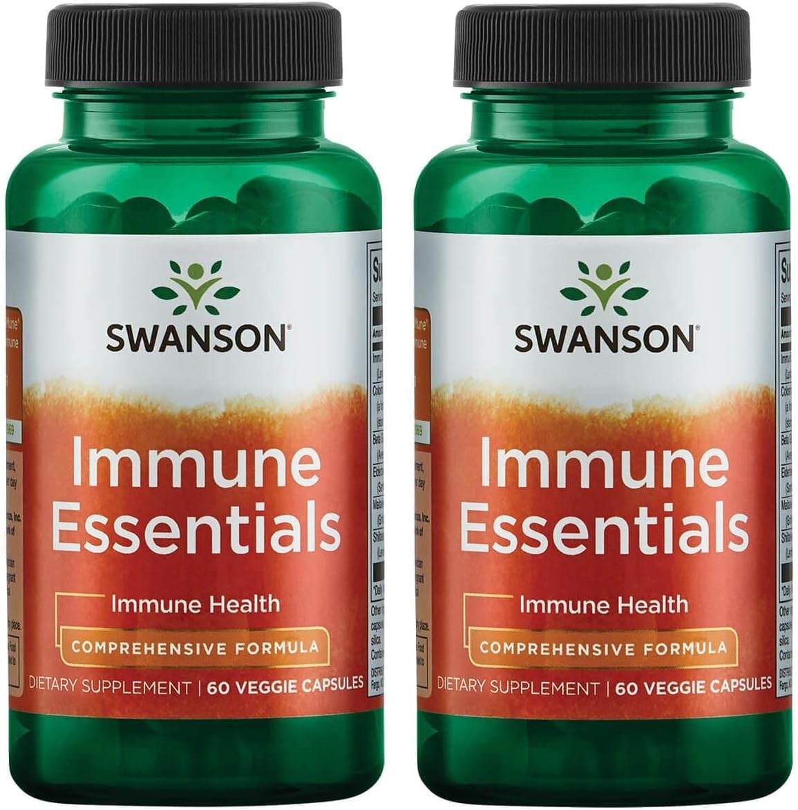 Swanson Immune Essentials 60 Veg Capsules (2 Pack)