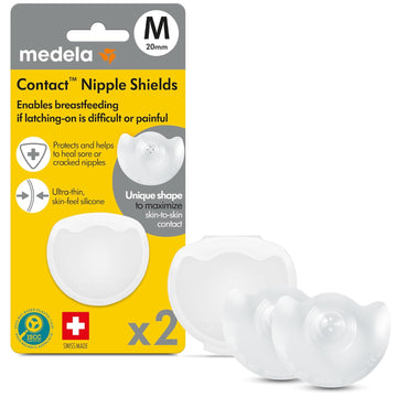 Medela Contact Nipple Shields, Small 16Mm | For Latching Difficulties During Breastfeeding, Flat Or Inverted Nipples