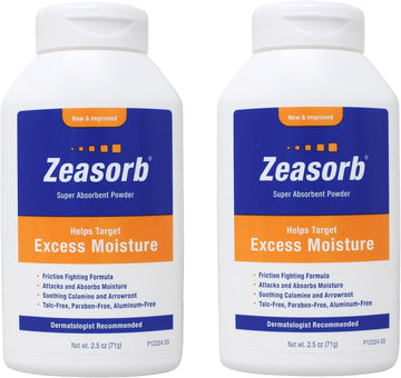 Zeasorb Prevention Super Absorbent Powder 2.5oz (Pack of 2)