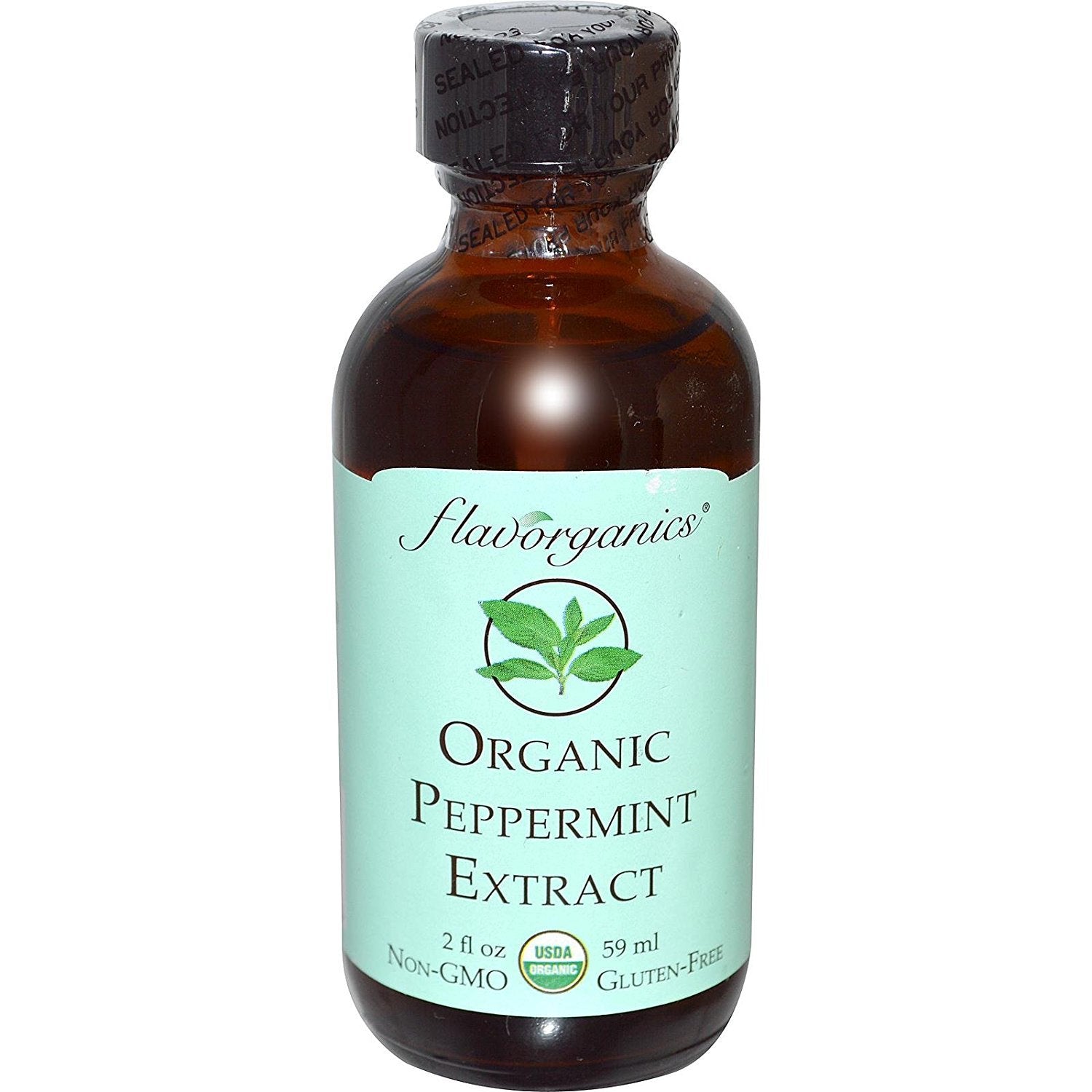 Flavorganics Organic Pure Peppermint Extract, 2 Fz : Grocery & Gourmet Food