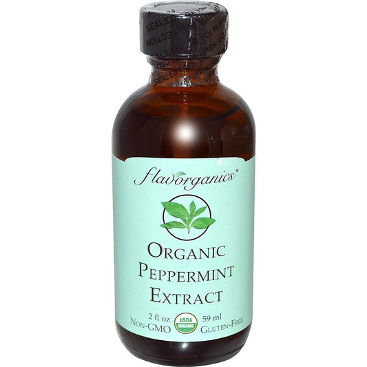 Flavorganics Organic Pure Peppermint Extract, 2 Fz : Grocery & Gourmet Food