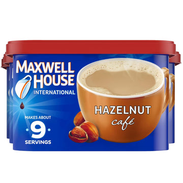 Maxwell House International Hazelnut Café-Style Instant Coffee Beverage Mix (4 Ct Pack, 9 Oz Canisters)