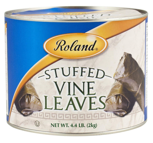 Roland Foods Canned Dolmas, Stuffed Vine Leaves With Rice And Spices, 4 Pound 6 Ounce Can, Pack Of 2