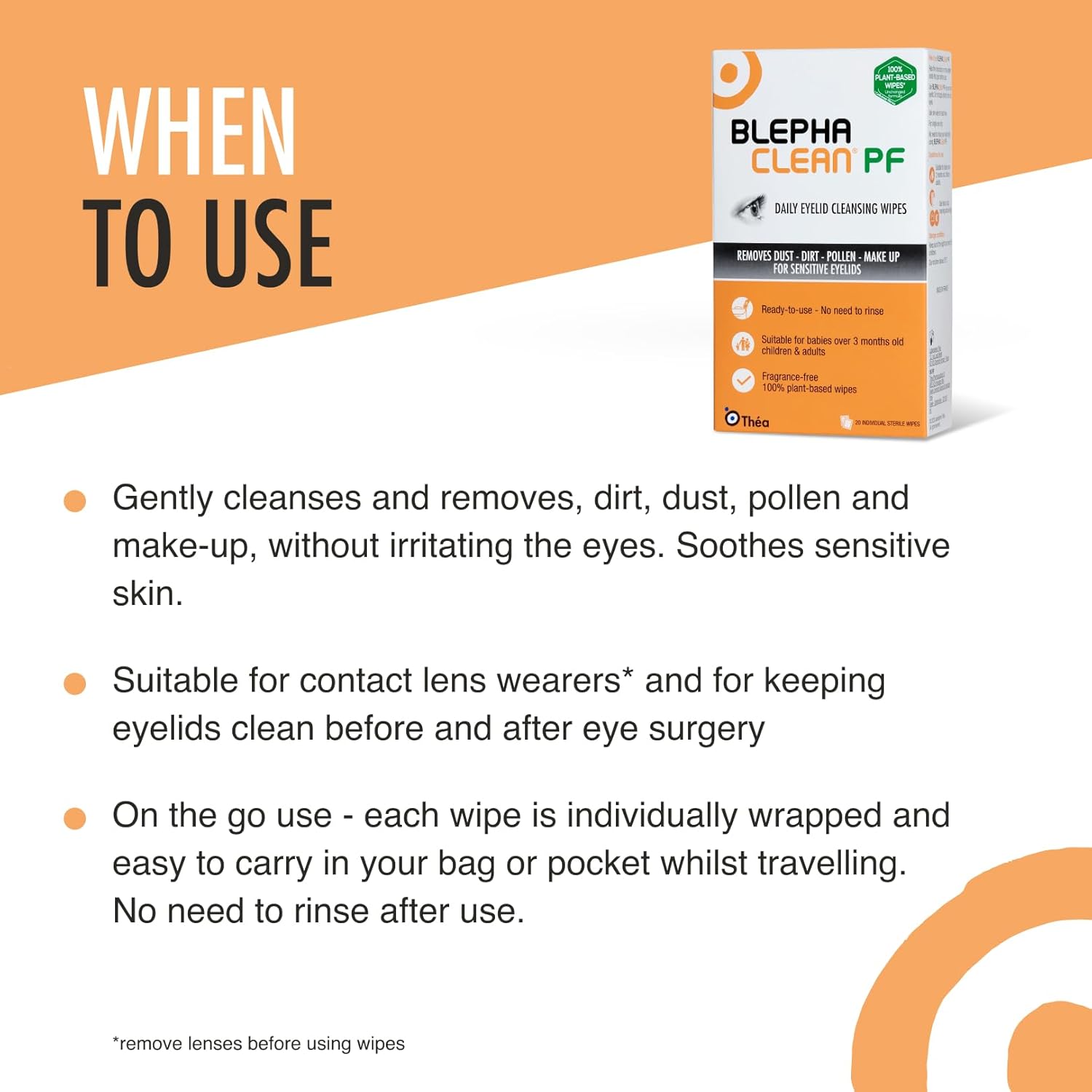 80 Blephaclean PF Daily Eyelid Wipes - Gentle Cleansing for Eyelids and Skin Around the Eyes | Suitable for Babies (over 3 months old), Children and Adults | 20 Sterile Plastic-Free Wipes x 4 packs : Amazon.co.uk: Health & Personal Care