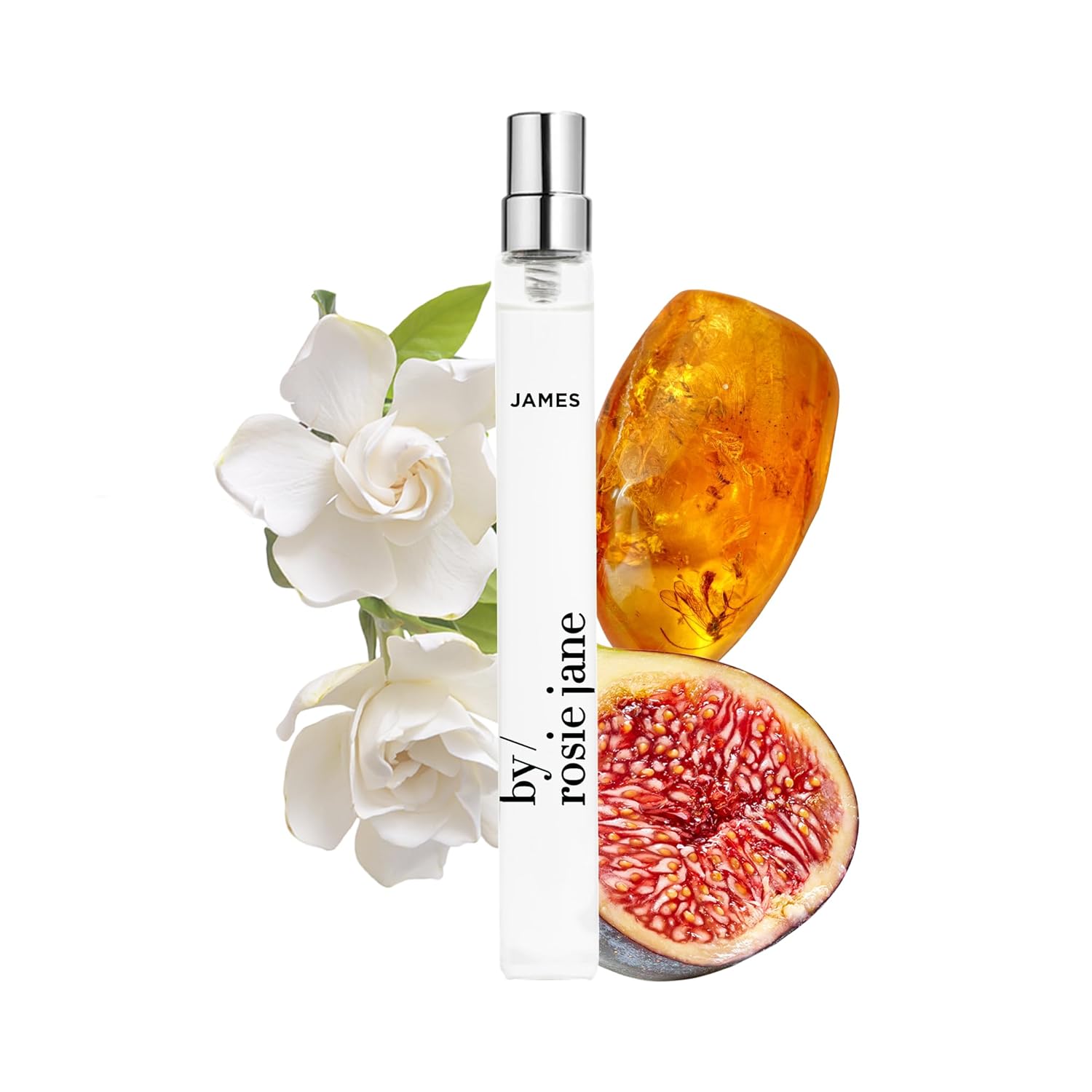 By Rosie Jane Travel Perfume Spray (James) - Clean Perfume For Women - Non-Toxic Body Mist With Notes Of Fig, Amber Woods & Gardenia Petals - Paraben, Sulfate & Phthalate Free (10Ml)