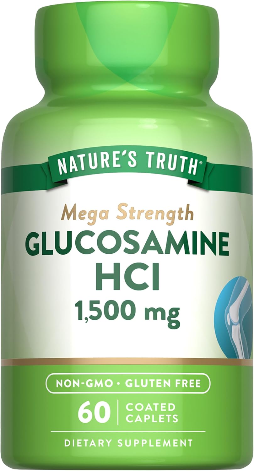Nature'S Truth Glucosamine Hci 1500Mg | 60 Caplets | Mega Strength Supplement | Non-Gmo & Gluten Free Supplement