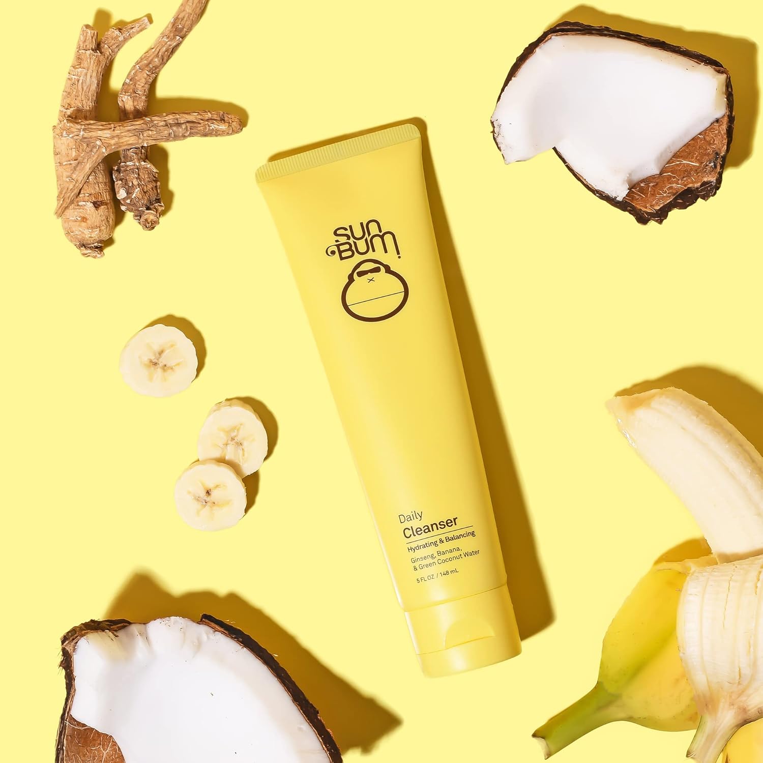 Sun Bum Skin Care Daily Facial Cleanser | Vegan and Cruelty Free Face Wash for Daily Use | 5 oz : Beauty & Personal Care