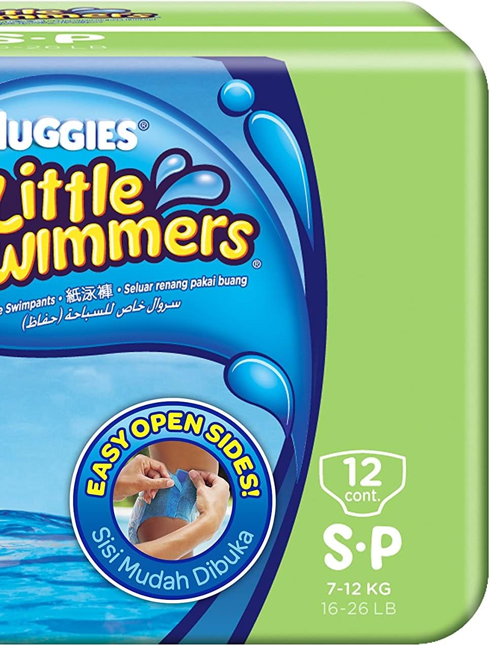 Huggies Little Swimmers, Swim Nappies - Size 3-4, 12 Baby Swim Pants - Leak Guards and Stretchy Waistband Protect Without Swelling - Tear Sides for Easy Removal : Amazon.co.uk: Baby Products