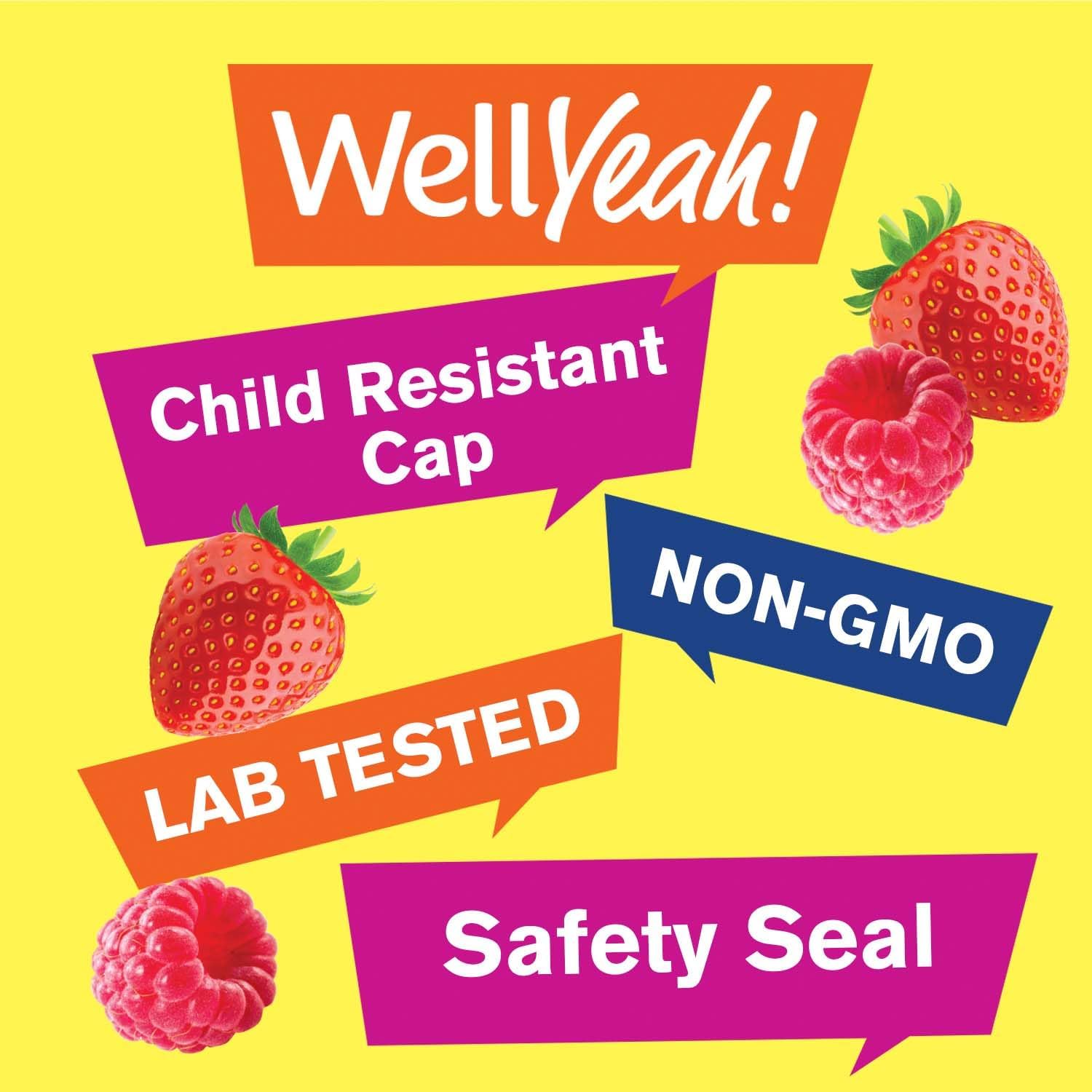 Buy Wellyeah Prebiotic Fiber Gummies (2 Pack)- Digestive System Support, Doctor Recommended, Can Help For Constipation - Vegan Friendly And Gluten-Free, Gmo Free - Yummy Berry Flavors - 60 Gummies On  Free Shipping On Qualified Orders