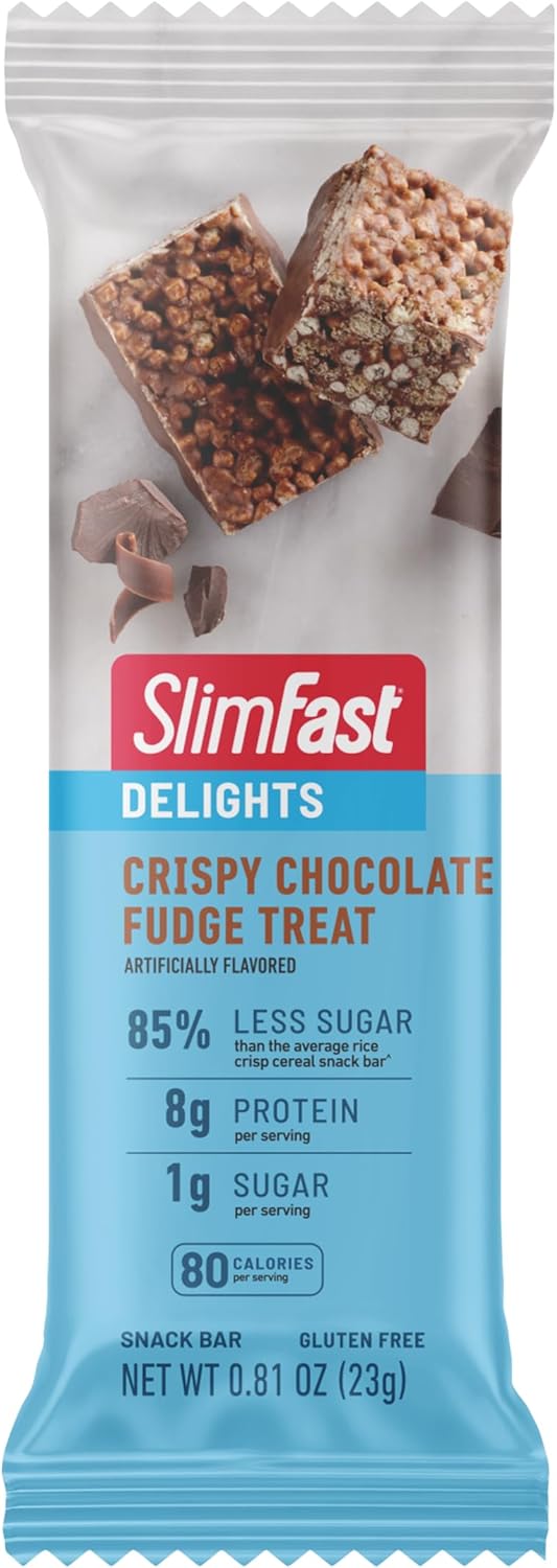 Slimfast Delights Crispy Chocolate Fudge Treat, 5 Count