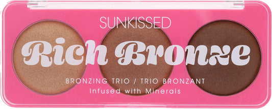 Sunkissed Rich Bronze Bronzing Trio, 3 Shades For Warmth And Radiance