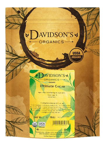 Davidson'S Organics, Ultimate Cocoa, Loose Leaf Cacao, 16-Ounce Bag