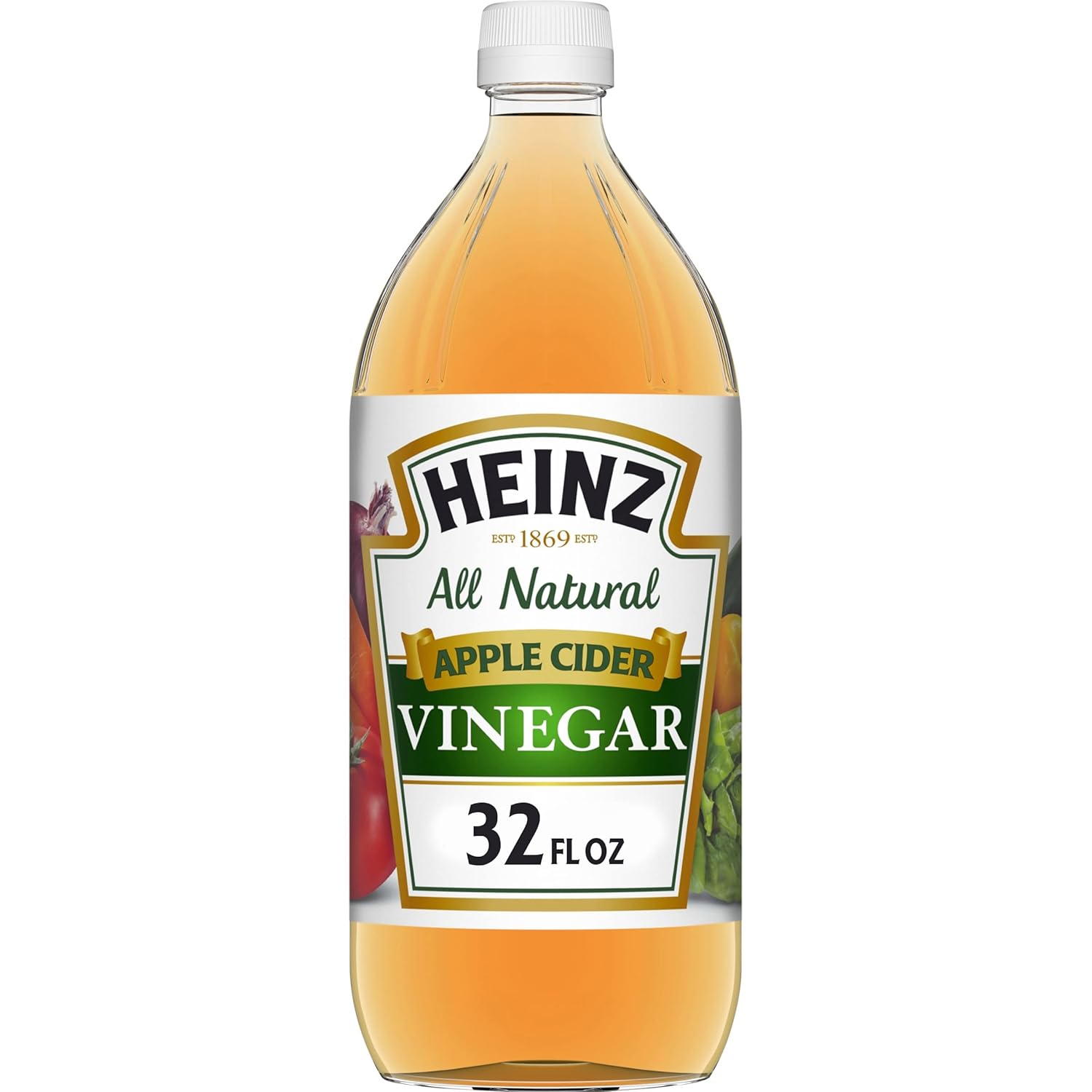 Heinz All Natural Apple Cider Vinegar With 5% Acidity (32 Fl Oz Bottle) - Packaging May Vary