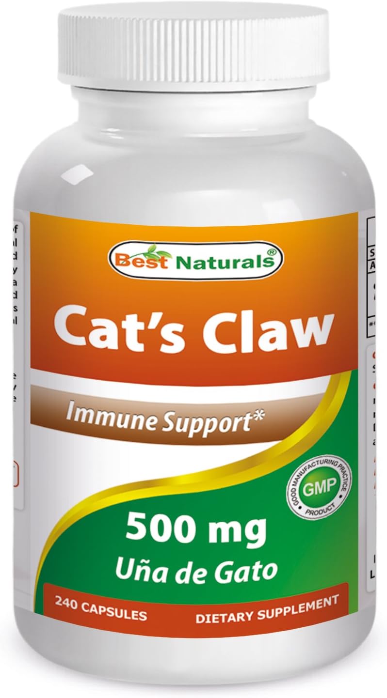 Best Naturals Cat's Claw Capsule, 500 mg, 240 Count