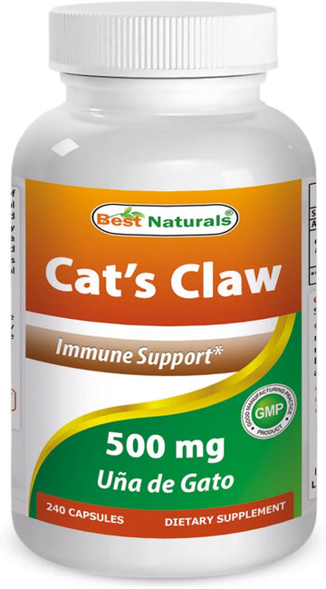 Best Naturals Cat's Claw Capsule, 500 mg, 240 Count