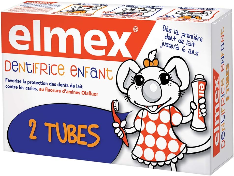 Elmex Baby Toothpaste 0-6 Years, With Reduced Concentration Of Amine Fluoride To Protect Children'S Teeth, Anticaria, 0% Dyes, 50 Ml