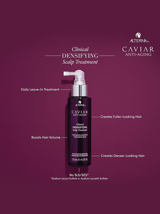 Alterna Caviar Anti-Aging Clinical Densifying Leave-In Scalp Treatment, 4.2 Fl Oz, Thickens And Boosts Thinning Hair, Sulfate Free