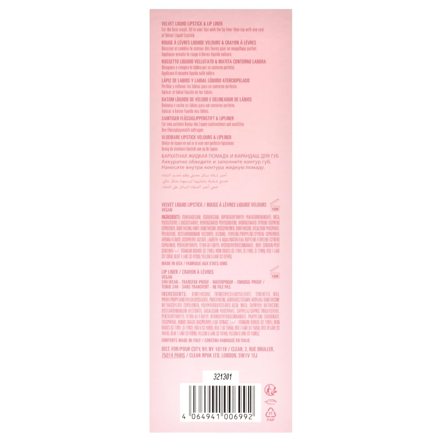 Velvet Lip Kit - 700 Bare By Kylie Cosmetics For Women - 2 Pc 0.10 Oz Velvet Liquid Lipstick, 0.03 Oz Lip Liner : Beauty & Personal Care