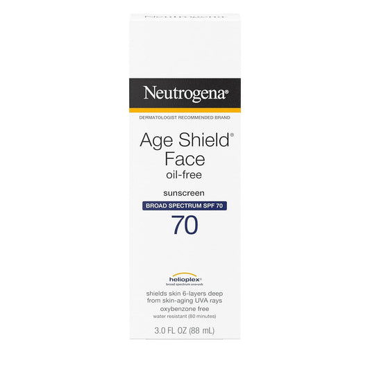 Neutrogena Broad Spectrum Spf 70 Sunscreen Lotion With Moisturizing Formula For Face And Body, 3 Fl Oz (Pack Of 3)