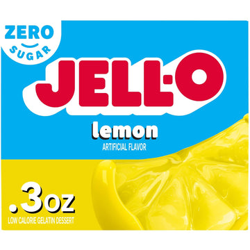 Jell-O Lemon Sugar Free Gelatin Dessert Mix (0.3 Oz Box)