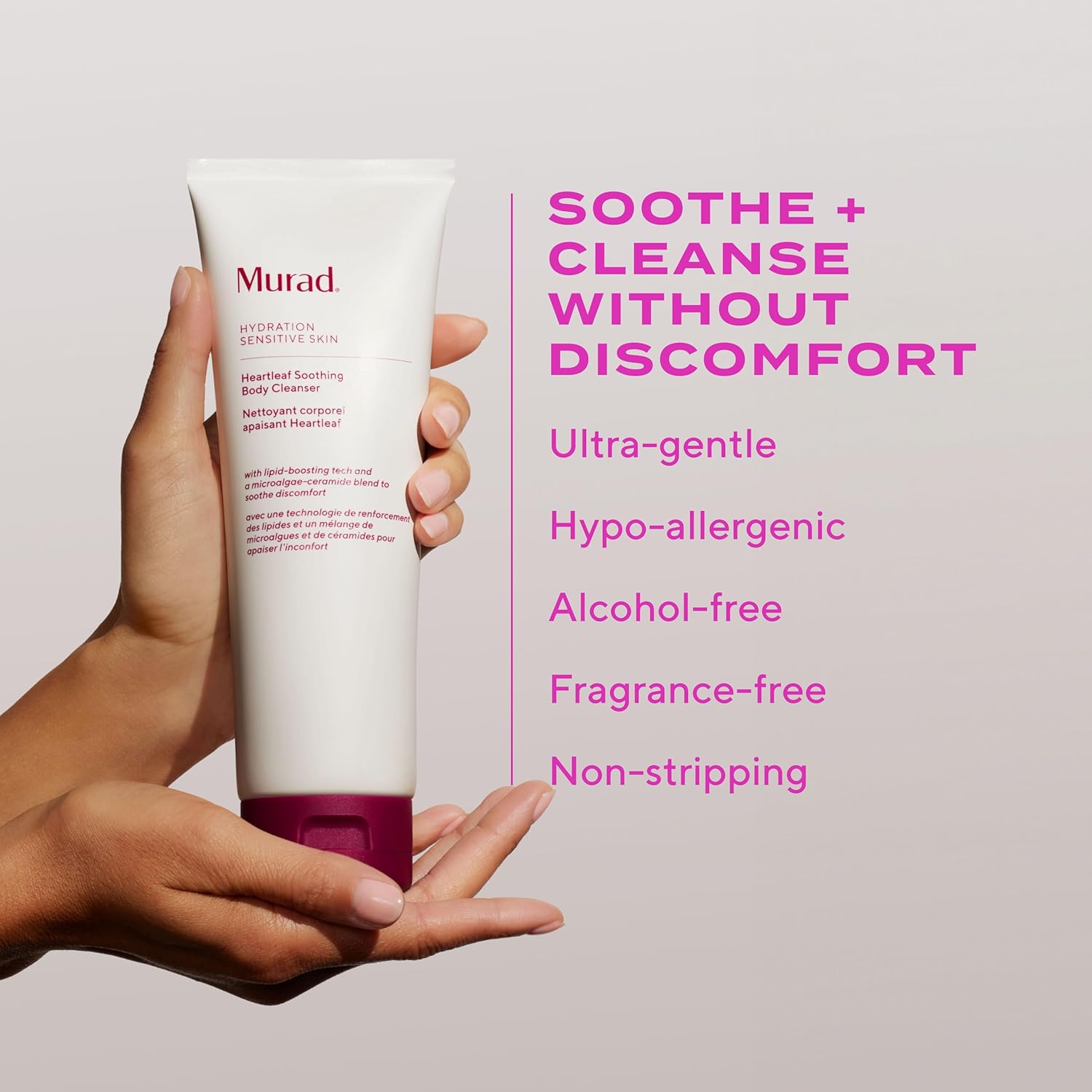 Murad Heartleaf Body Cleanser For Sensitive Skin - Gentle, Non-Stripping Cleanser To Sooth And Soften With Ceramides And Skin-Boosting Lipids To Fority The Skin Barrier - 8.5 Fl Oz