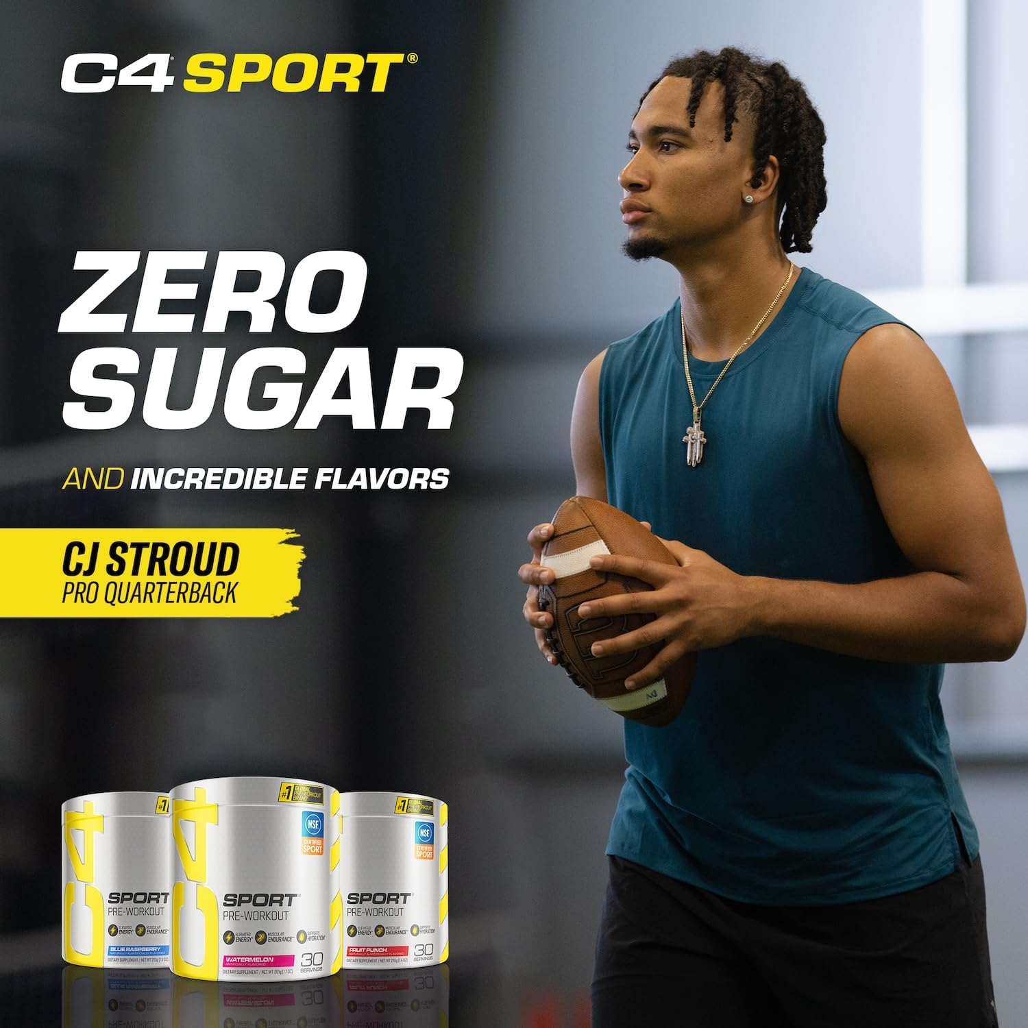 Cellucor C4 Sport Pre Workout Powder Blue Raspberry - Pre Workout Energy with Creatine + 135mg Caffeine and Beta-Alanine Performance Blend - NSF Certified for Sport 30 Servings : Health & Household