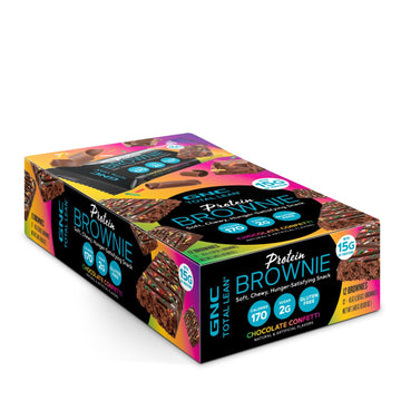 Gnc Total Lean Protein Brownie - Chocolate Confetti (12 Brownies)