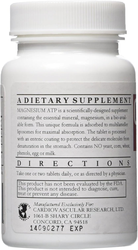 Cardiovascular Research Magnesium Atp Tablets, 60 Count