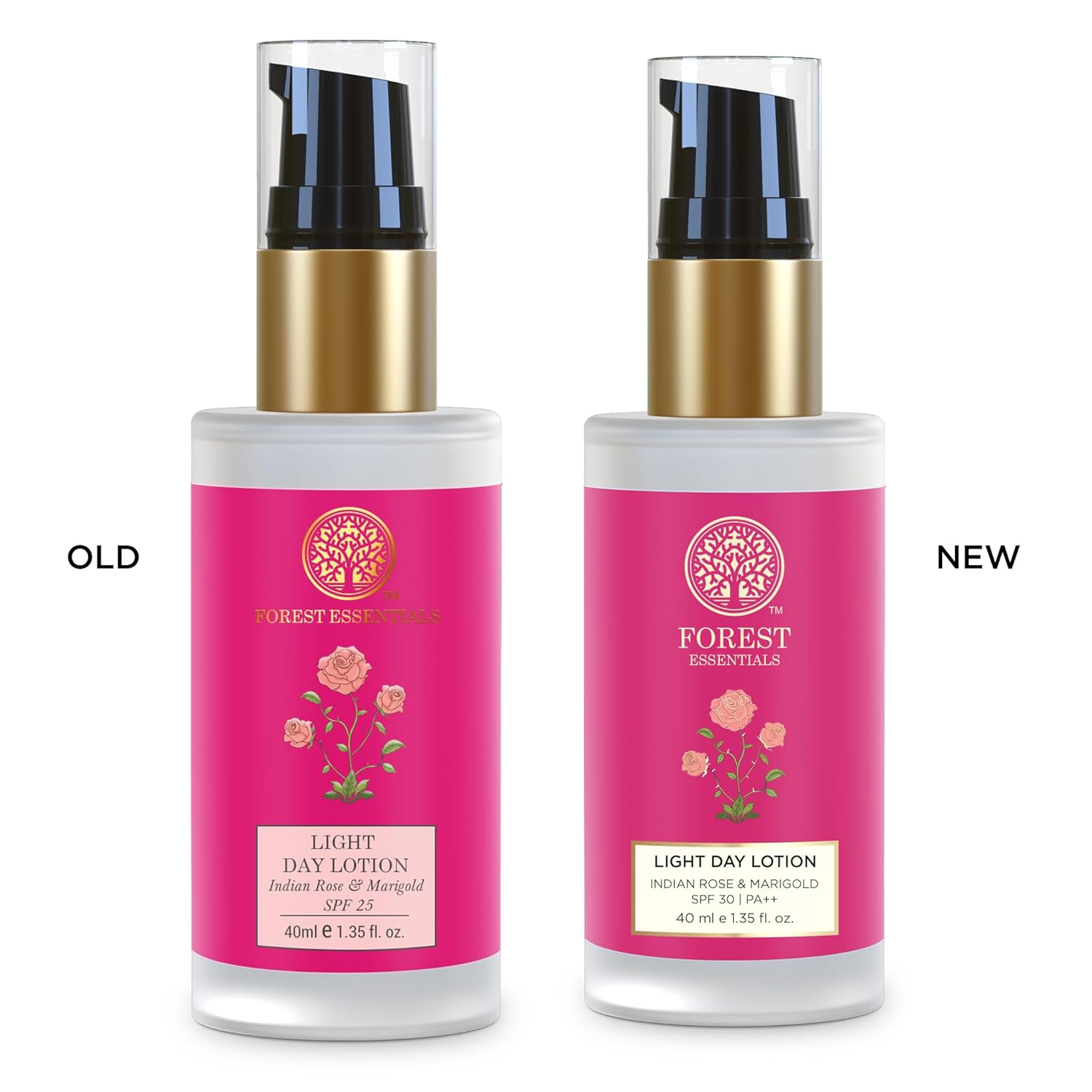 Forest Essentials Light Day Lotion - Indian Rose & Marigold 40Ml : Body Lotions : Beauty & Personal Care