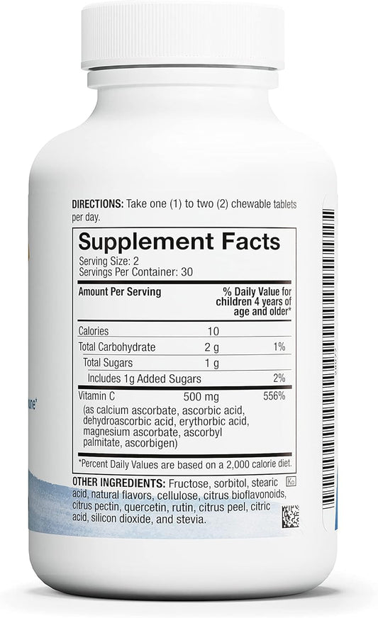 4Life Life C - 7 Active Forms Of Vitamin C For Immune Support, Nutrient Absorption, And Benefits - Citrus Flavor - 60 Chewable Tablets