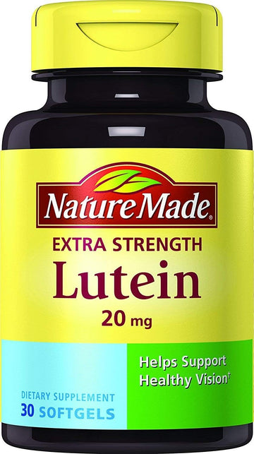 Nature Made Extra Strength Lutein 20 mg Softgels, 30 Count (Pack of 2)